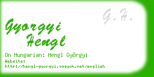 gyorgyi hengl business card