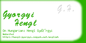 gyorgyi hengl business card